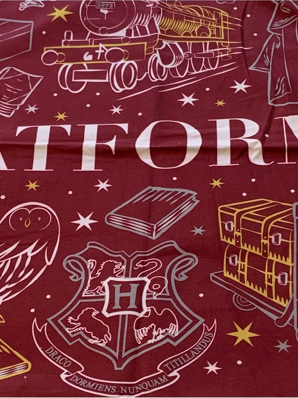 Harry Potter Hogwarts & Platform  9 3/4 Reversible Pillowcases set of 6